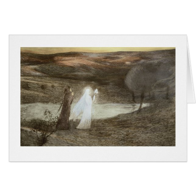 Dante et Béatrice, de 'L'Estampe Moderne', publ (Devant horizontal)