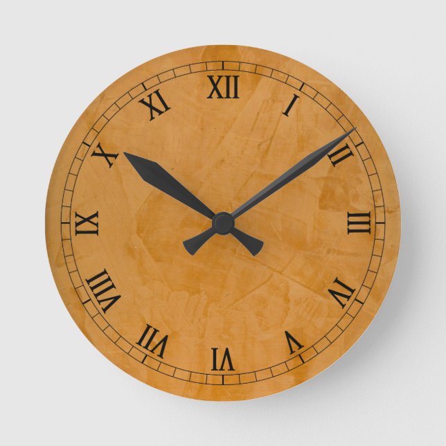 Dante Faux Finish Roman Numerals Round Clock (Front)