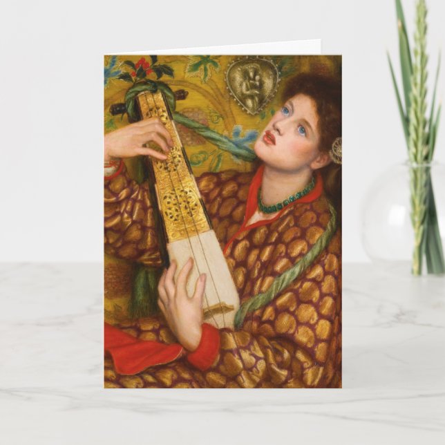 Dante Gabriel Rossetti - A Christmas Carol Holiday Card (Front)
