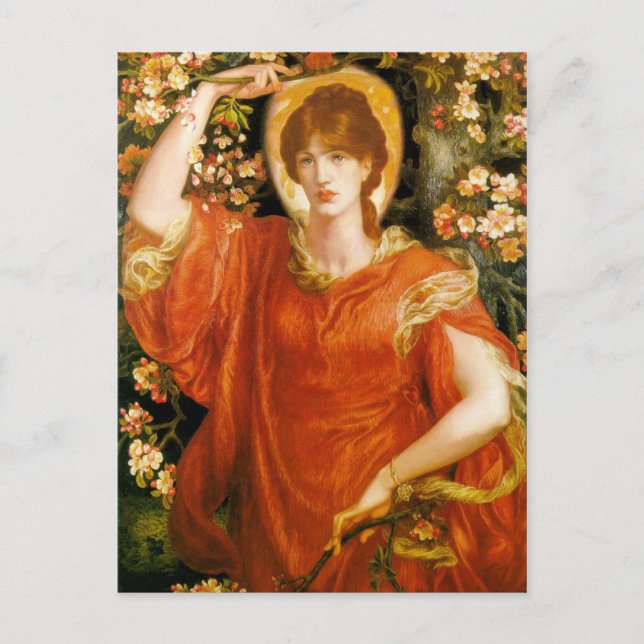 Dante Gabriel Rossetti Art Postcard (Front)
