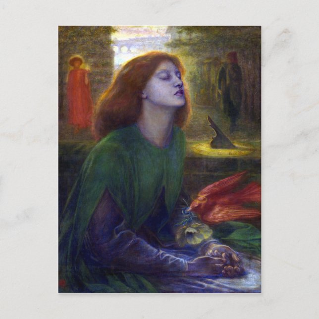 Dante Gabriel Rossetti Beata Beatrix Postcard (Front)