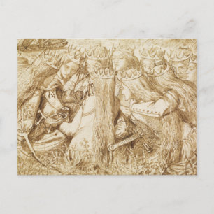 Dante Gabriel Rossetti - Design for Moxon's Tennys Postcard