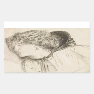 Dante Gabriel Rossetti - Found -Study for the Head Sticker