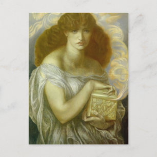 Dante Gabriel Rossetti: Pandora Postcard