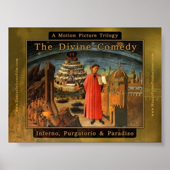 Dante's Divine Comedy Feature Film Trilogy Poster (Front)