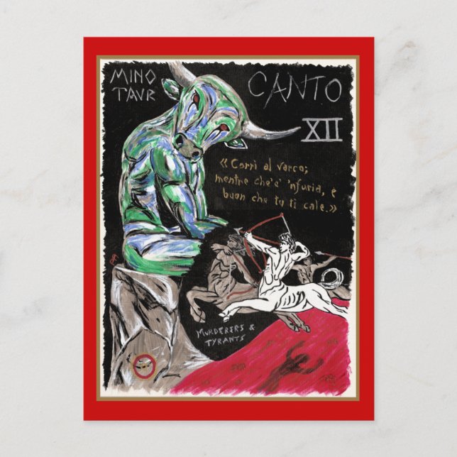 Dante's Inferno, Canto XII Postcard (Front)