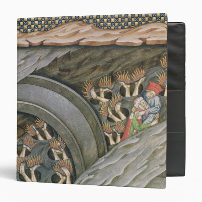 Dante's Inferno with a commentary Binder (Front/Inside)