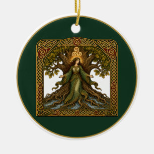 Danu, Mother of the Gods Ceramic Ornament