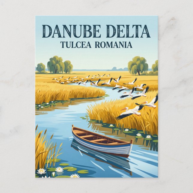 Danube Delta Romania Postcard (Front)