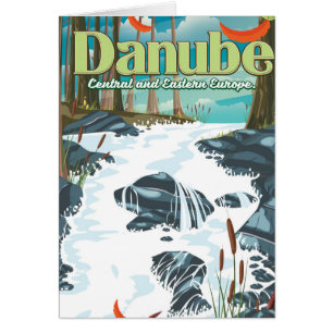Danube European River Travel poster