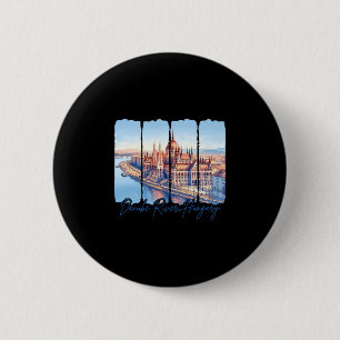 Danube River Hungary Traveling Trip Danube River V 2 Inch Round Button