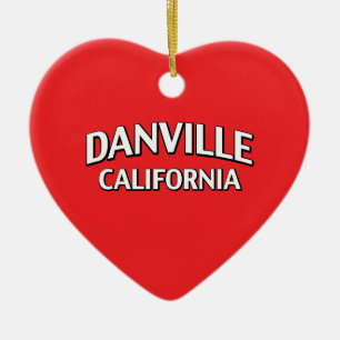 Danville California Ceramic Ornament