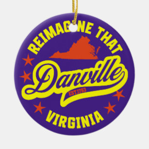 Danville, Virginia Ceramic Ornament