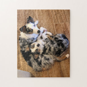 Dany et mini puzzle d'Australiens de lis