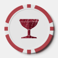 DAoC Albion Clay Poker Chips, Red Striped Edge