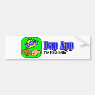 DAP APP TAGLINE BUMPER STICKER