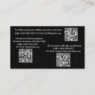 D'appel Aide à la grossesse et carte d'information après a