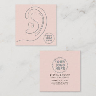 D'appel Ajouter Votre logo bijoux Boucles d'oreilles Carte