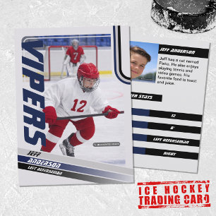 D'appel Carte à collectionner de hockey sur glace Blue Ice