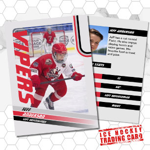 D'appel Carte à collectionner de hockey sur glace Red Ice