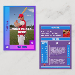 D'appel Carte Bleu/Violet Baseball - Statistiques Personna