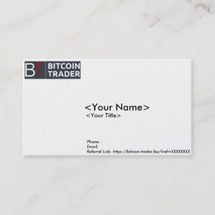 D'appel Carte d'affaires/contact de Bitcoin-Commerçant