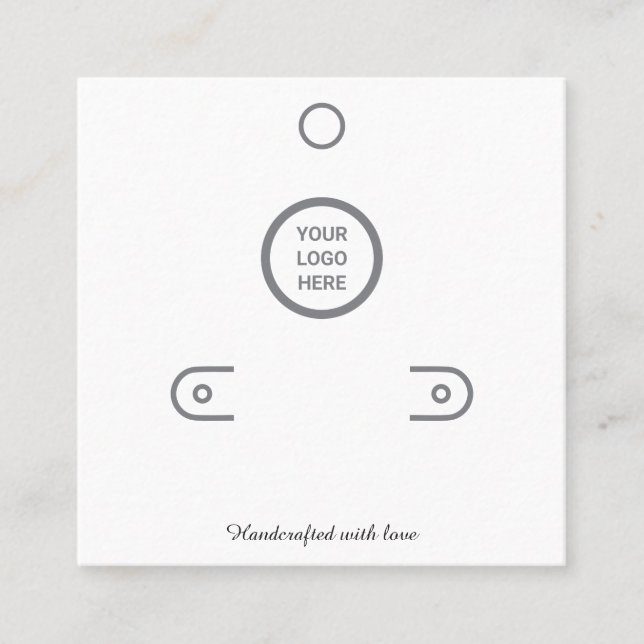 D'appel Carte d'affichage minimale à oreilles blanches pou (Devant)