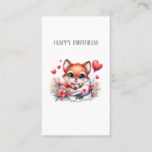 D'appel Carte d'anniversaire Pilote Renard