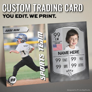 D'appel Carte de baseball personnalisée, Joueur Bouclier A