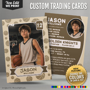 D'appel Carte de collection de basketball personnalisée, c