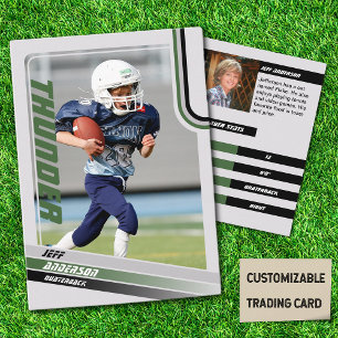 D'appel Carte de collection de football américain verte po
