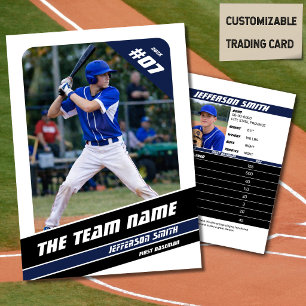 D'appel Carte de collection d'équipe de baseball Cadeau Bl