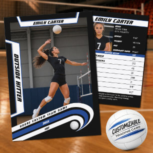 D'appel Carte de collection personnalisée de volley-ball b