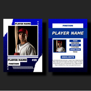 D'appel Carte de collectionneur de baseball personnalisée
