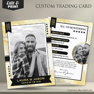D'appel Carte de commerce personnalisée pour couple, souve
