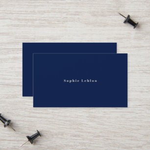 D'appel Carte de contact minimaliste avec style de police 