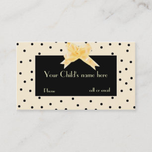 D'appel Carte de date du jeu de la fille jaune pâle et