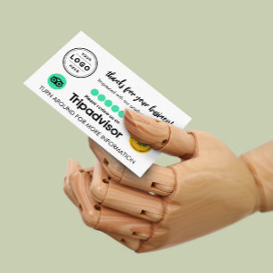 D'appel Carte de demande d'avis Tripadvisor avec QR Code