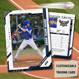 D'appel Carte de joueur de baseball personnalisée dynamiqu