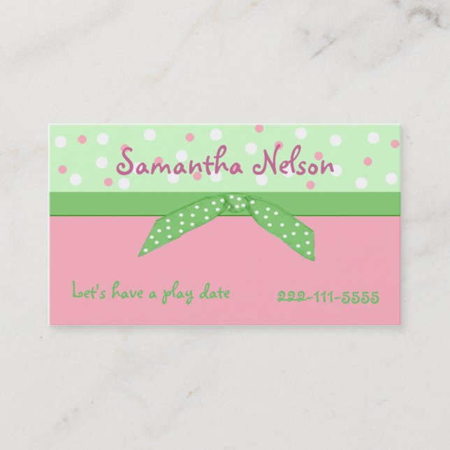 D'appel Carte de la clôture de la fille élégante (Devant)