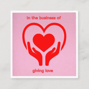 D'appel Carte de l'entreprise de l'amour