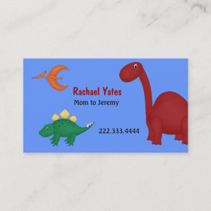 D'appel Carte de maman de dinosaures d'amusement