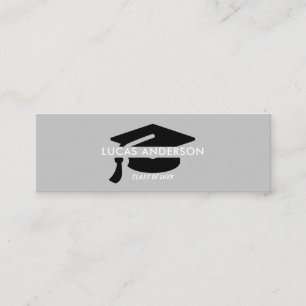 D'appel Carte de nom de diplôme. Élégante carte d'insertio