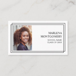 D'appel Carte de nom de photo de profil de remise des dipl