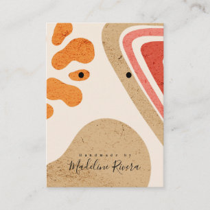 D'appel Carte de Présentation Artisanale de Textures Abstr
