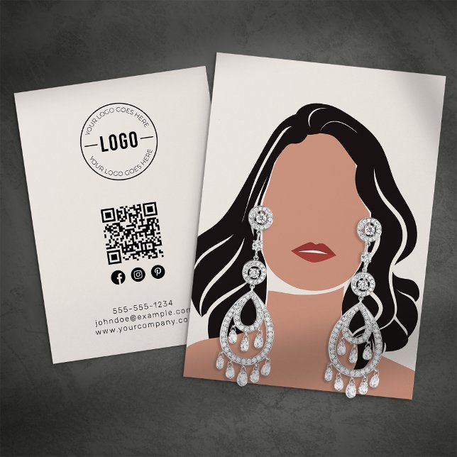 D'appel Carte de Présentation de Boucles d'Oreilles Code Q (Créateur téléchargé)