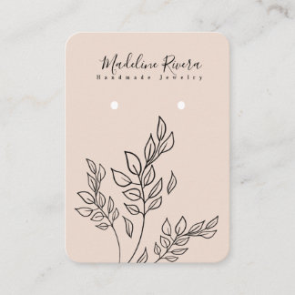 D'appel Carte de présentation pour boucles d'oreilles fait