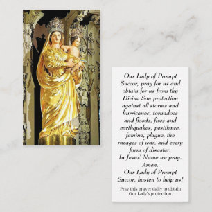 D'appel Carte de prière à Notre-Dame du Prompt Secours