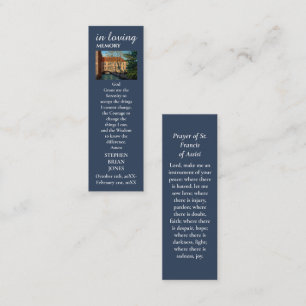 D'appel Carte de prière de peinture commémorative de vie