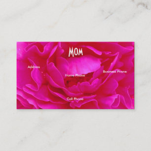 D'appel Carte de profil Rose rose maman